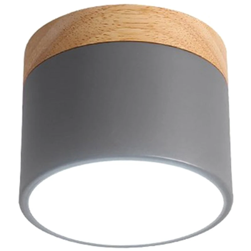 

ELEG-Modern LED Ceiling Lights Nordic Iron+Wood Ceiling Lamp for Living Room Bedroom Kids Room Aisle Corridor Spot Light Home Fi