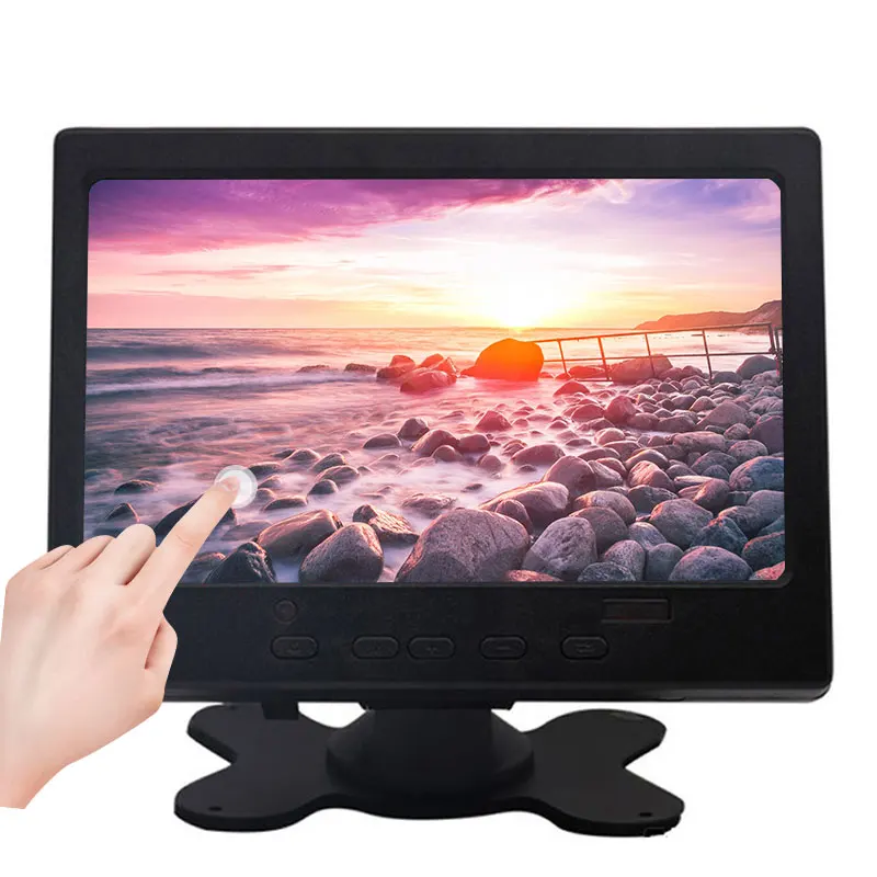 

7 inch monitor small mini TFT LCD Touch Screen Monitor 1024*600 for Raspberry Pi CCTV HDMI VGA AV Car Backup Reverse Display