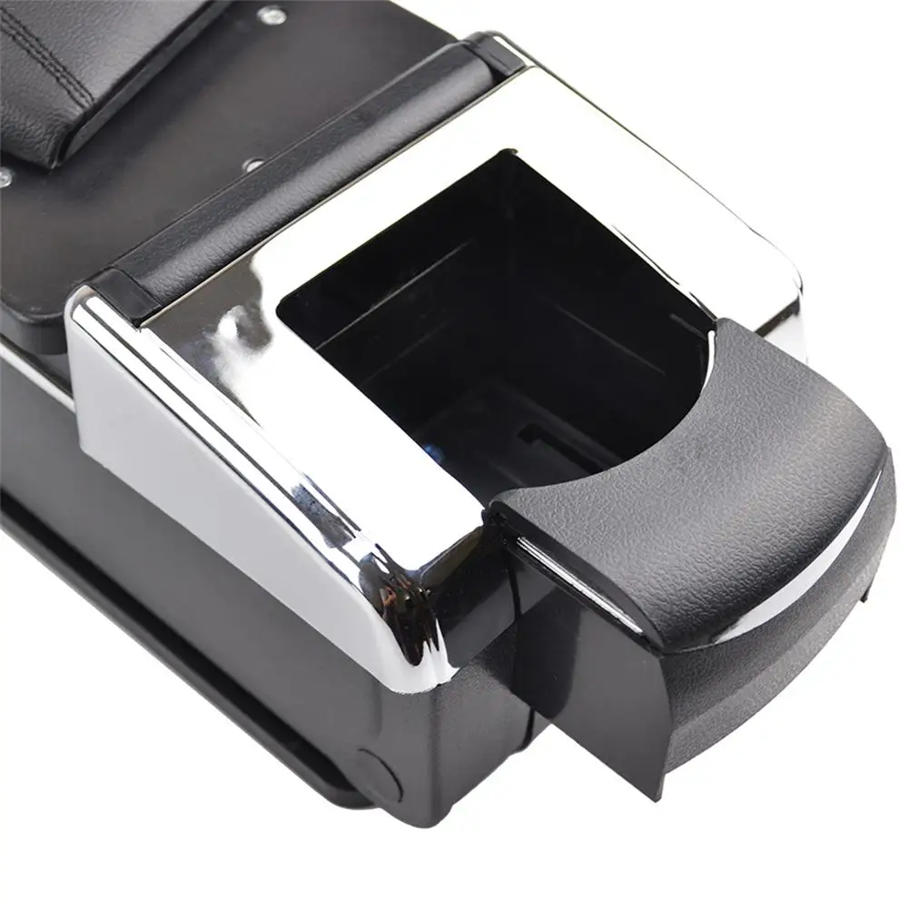 Arm Rest For Ford Fiesta 2009- Center Centre Console Storage Box Armrest Rotatable 2010 2011 2012 2013
