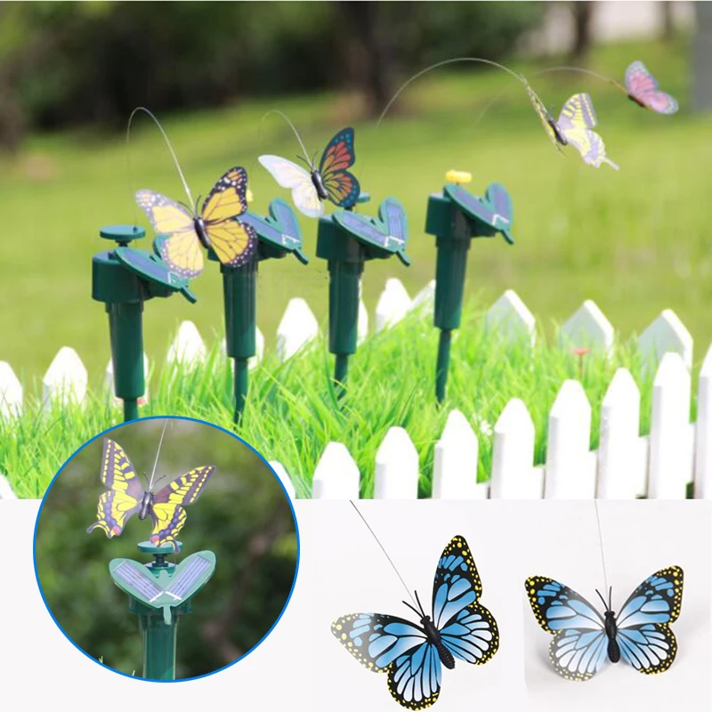 

Solar Powered Rotating Butterfly Flying Garden Ornament Teaser Pet Toy