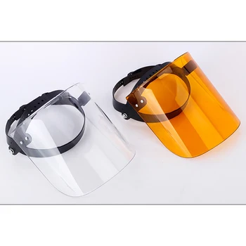 

Plexiglass Face Guard Anti Splash Face Mask Transparent Half Face Cover Dust-proof Face Shield for Electrician (White)