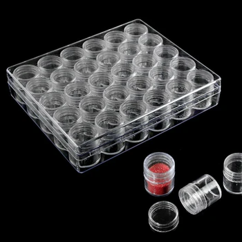 

Empty Plastic Storage Box 30 Grids Nail Art Rhinestone Jewelry Storage Beads Display Case for Nail Art Manicure Tools