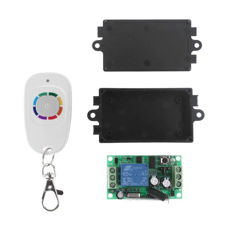 

DC12V Single Switch Controller Wireless Receiver Module with 1CH Remote Control