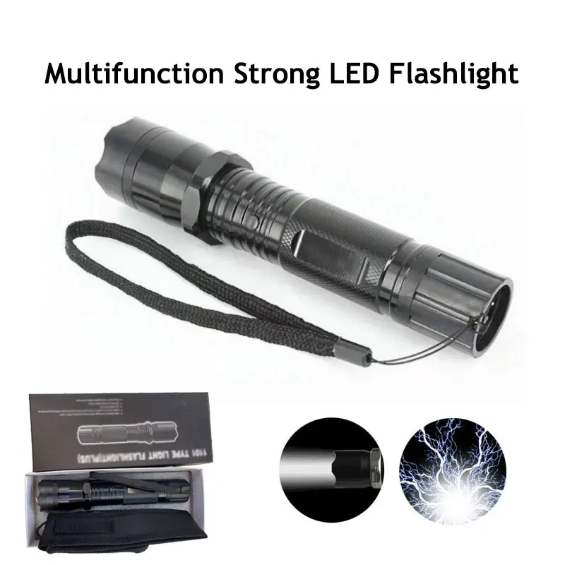 LED Flashlight Electir Tools Safety Rod Security Guard Self-defense Mace Outdoor Emergency Multifunction EDC Portable Flashligh |
