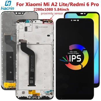 

Display For Xiaomi Mi A2 Lite LCD Display Touch Screen Digitizer Assembly Replacement LCD For Xiaomi Redmi 6 Pro Screen 5.84''