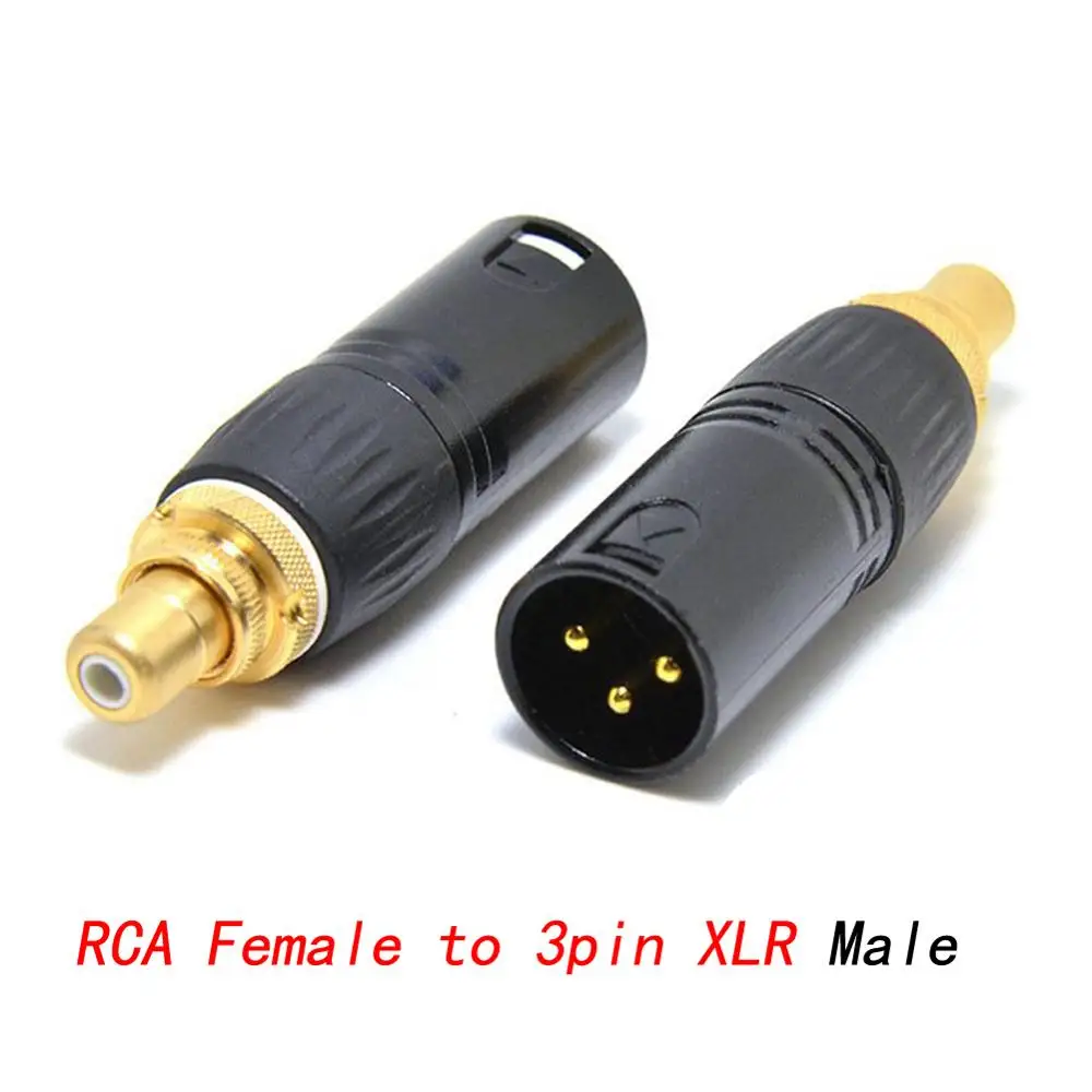 Haldane 2 шт HIFI аудио RCA Женский до 3Pin XLR сбалансированный мужской женский сплиттер аудио адаптер Разъемы микрофон микшер динамик