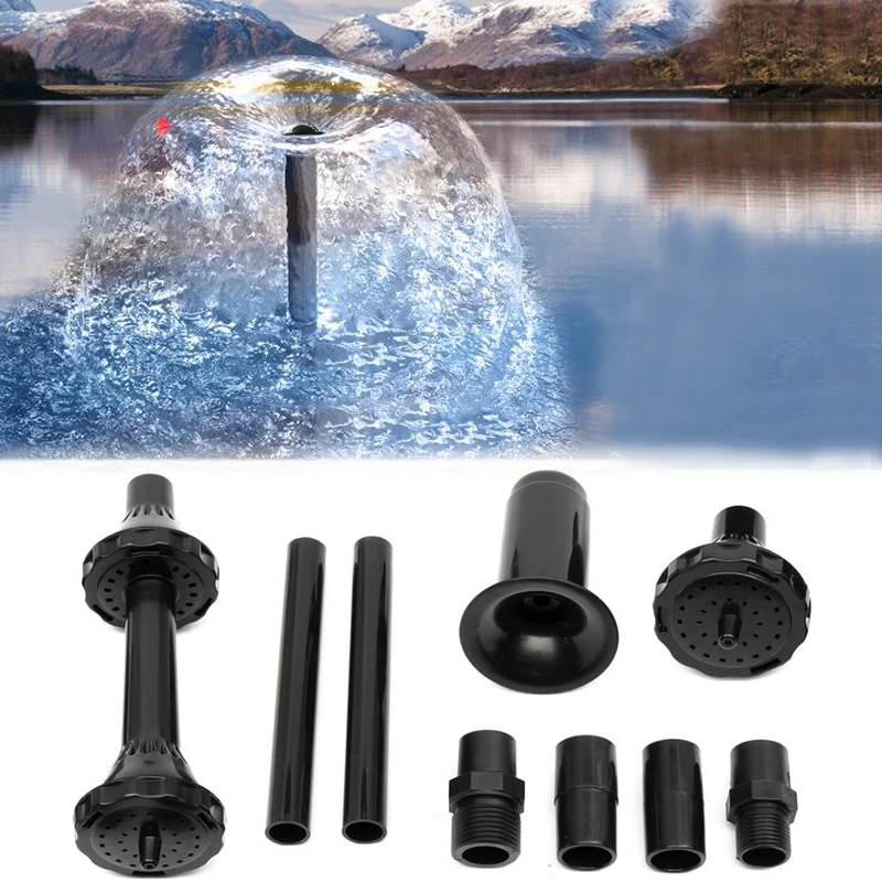 Aquarium Water Fountain Pool Pond Garden Sprinkler Sprayer Use with Pump Multi Spray Heads Flower Mushroom Nozzle | Дом и сад