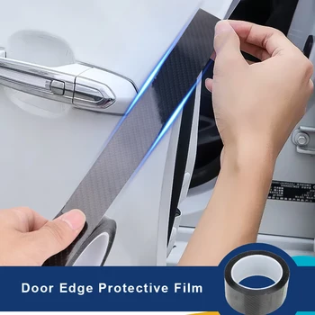 

YOSOLO Carbon Fiber Protective Film Car Door Edge Guards Sticker Car Trunk Bumper Anti-scratch Sticker Door Scratch Protector