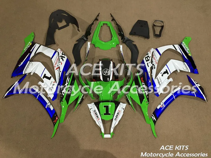 Мотоциклетный обтекатель abs, пригодный для kawasaki Ninja ZX-10R 2011 2012 2013 корпусные детали пресс-форм ACEKITS Магазин № 0186