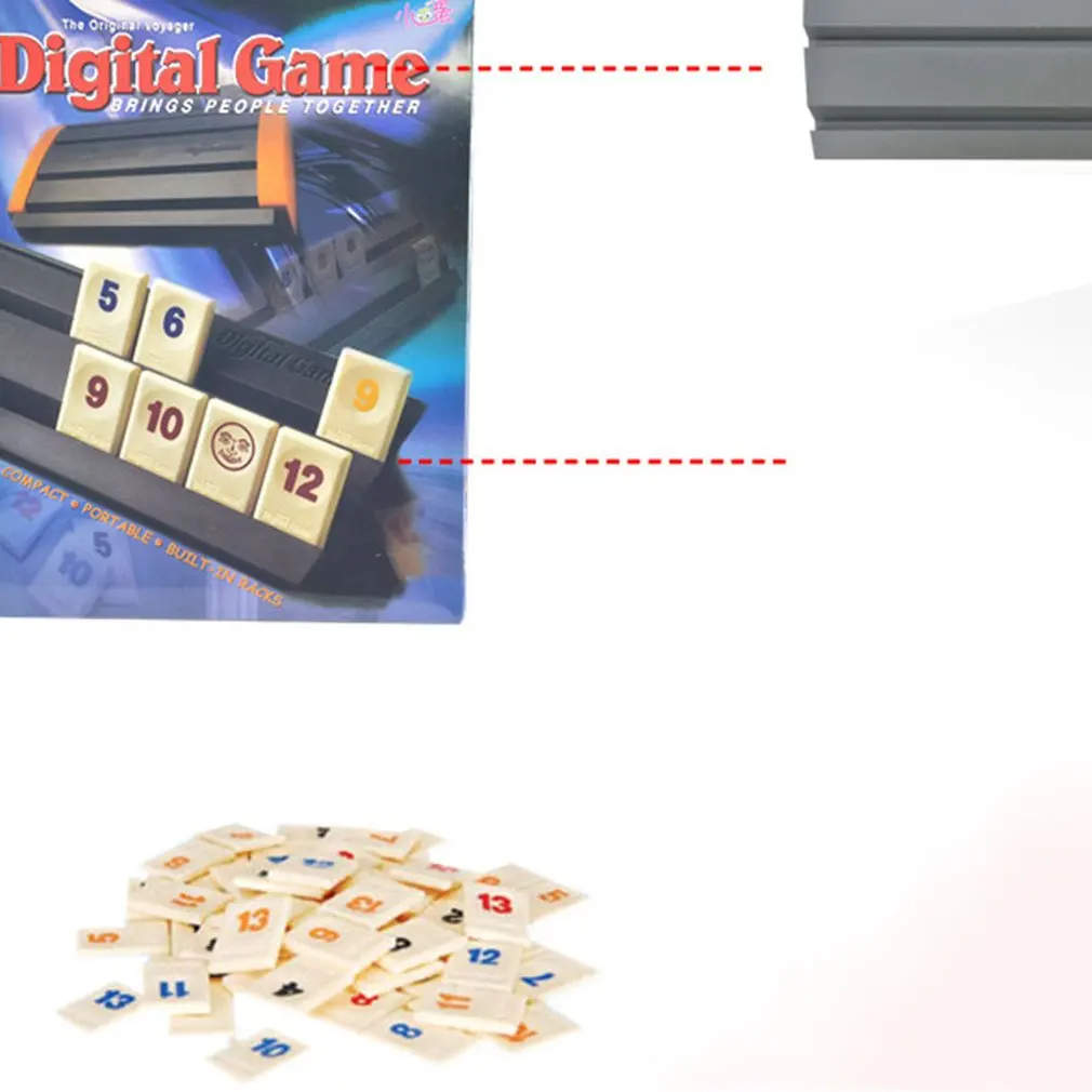 Оригинальная цифровая игра Israel Mahjong, быстро движущаяся плитка Rummy, Семейная Игра, версия для путешествий, классическая настольная игра, плитка для семейного путешествия