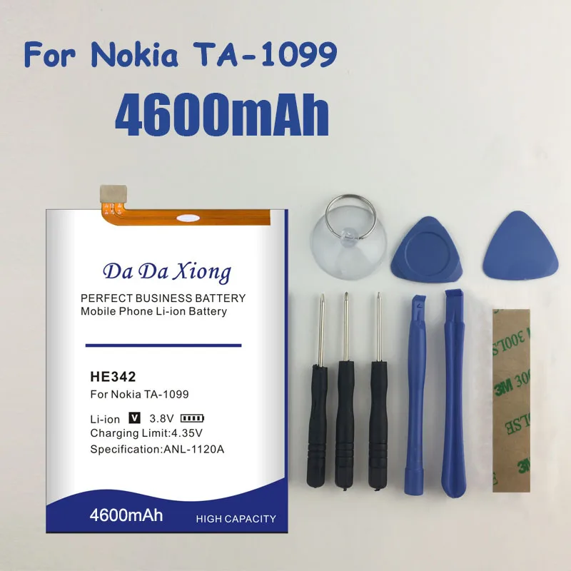 4600mAh HE342 смартфон для Nokia X6 2018 6 1 Plus TA-1099 HE 342 Bateria | Мобильные телефоны и аксессуары