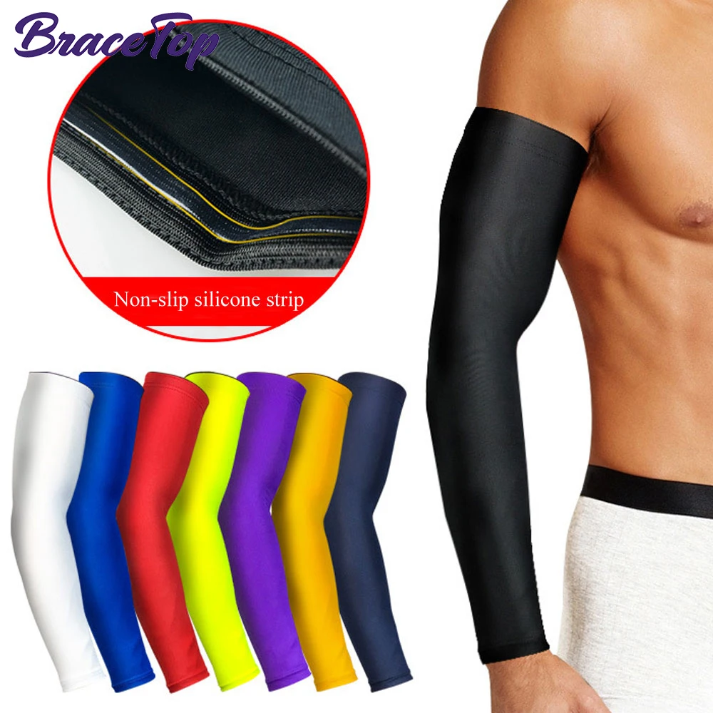 Compression bras,Manchon de Compression des bras pour sport,2 pièces