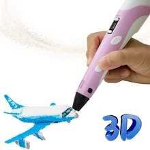 Hoomore-caneta de impressão 3d, diy, com visor digital, 1.75mm, filamento pla, grafite, presente de aniversário, caneta para crianças, desenho 3d