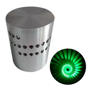 

3W Modern Spiral LED Wall Sconce Ceiling Down Light Disco Bar KTV Lamp (Green Light)
