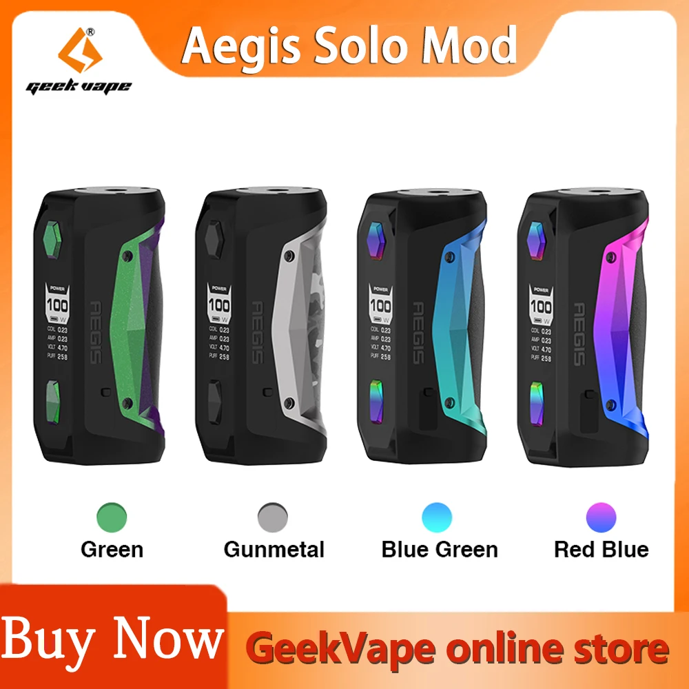 Warehhouse GeekVape Aegis Solo mod Водонепроницаемая электронная сигарета подходит для Cerberus Subohm