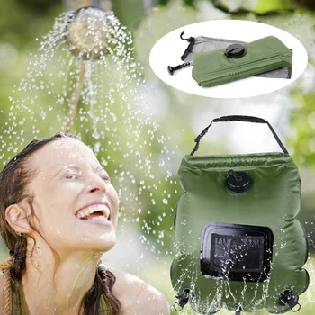 

2020 Water Bags For Outdoor Solar Hiking Camping Shower Bag 20L Heating Camping Shower Hydration Bag Hose Switchable Shower Head