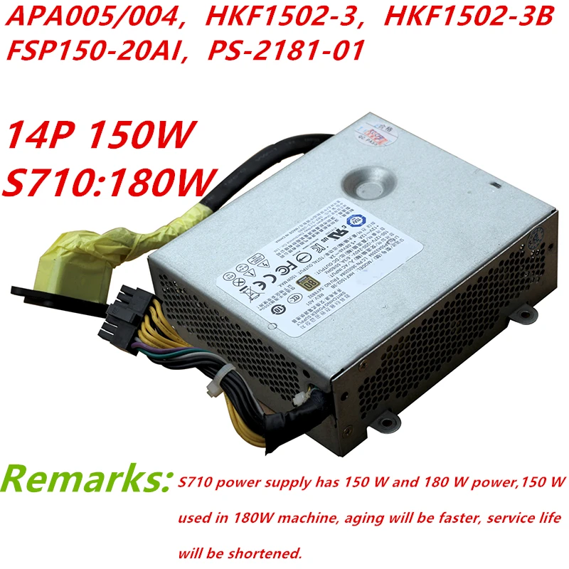 Новый блок питания для Acbel 510 560 590 700 710 770 7100 150W Питание APA005 APA004 HKF1502 3 3B FSP150 20AI PS 2181