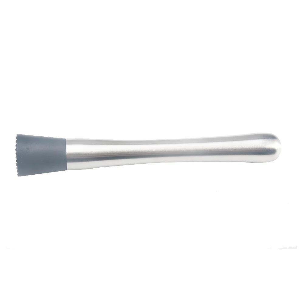 Портативный из нержавеющей стали Muddler измельченный лед кухня питания коктейль с рифленой пестик бар поставки инструменты барная посуда