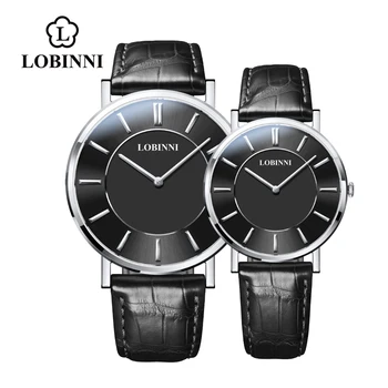 

LOBINNI Switzerland Luxury Lover Watch Tending Fashion Casual Couple Watches Unisex Clock Waterproof reloj hombre часы женские