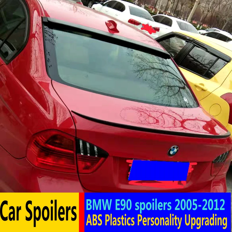 Для 2005 2012 BMW E90 320i 318i 325i 330i спойлер высокого качества ABS Материал заднее крыло