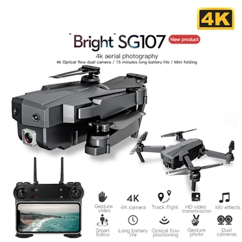

DJl SG107 Mini Drone with 4K WIFI FPV HD Dual Camera Quadcopter Optical Flow Rc Dron Gesture Control Kids Toys VS E58 E68 SG106