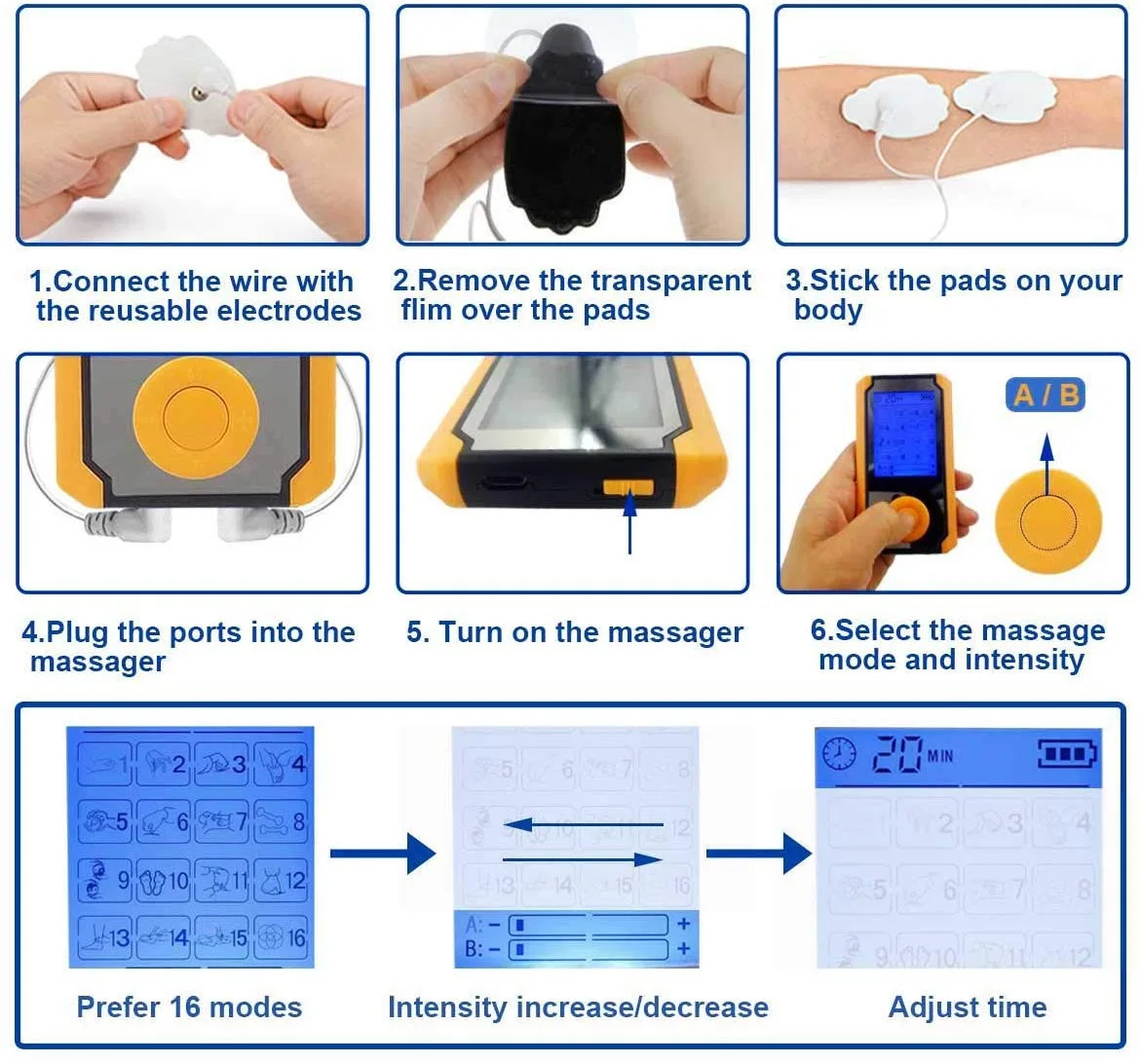 Stimulateur Musculaire électrique D'acupuncture - Appareil De Massage Mini Pour Le Corps Et Les Nerfs