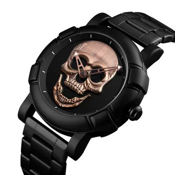 

Fashion Men's Large Dial Personality Three-dimensional Creative Steel Band Quartz Watch Waterproof Wrist Watch Relogio Masculino