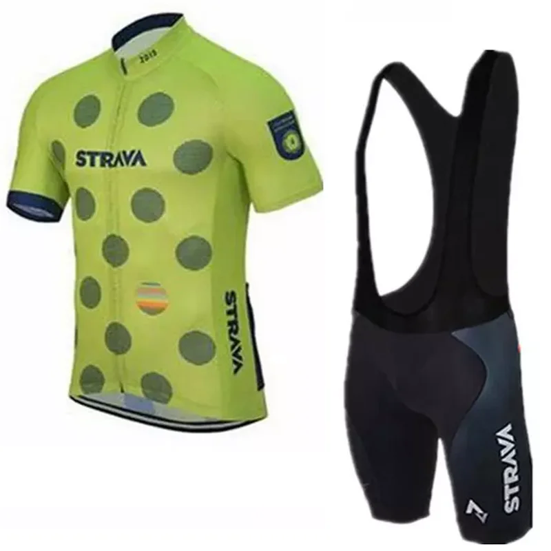 STRAVA Велоспорт Джерси Наборы Pro team мужчины короткий рукав велосипедная одежда дышащий горный велосипед спортивная одежда