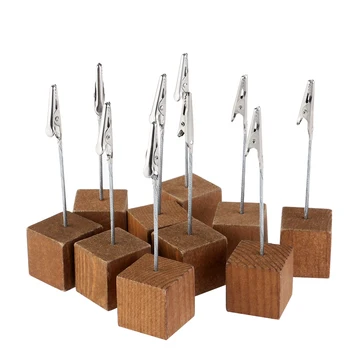 

10pcs Memo Clip Holder Stand With Alligator Clasp For Pictures Card Paper Note Clip Seat Card Base Party Decoration