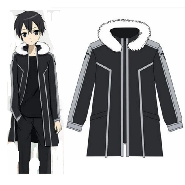 Anime japonês sword arte on-line kirito kirigaya kazuto cosplay moletom com  capuz hip hop gráfico sweatshirts poleron hombre streetwear - AliExpress