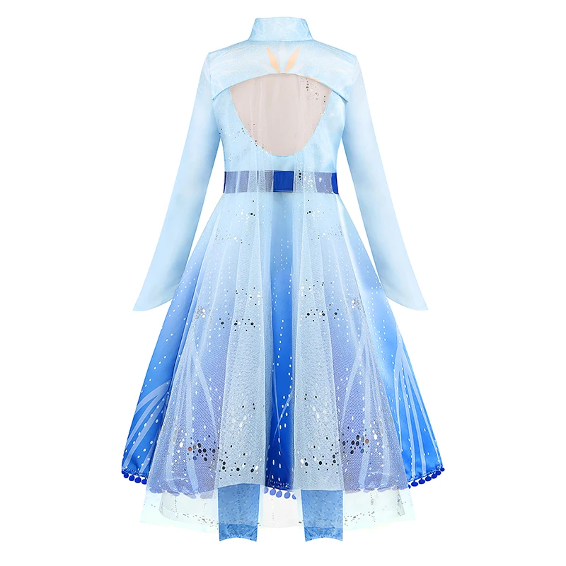 Newest Elsa 2 Girl Princess Dress Kids Children Party Dresses Anna Snow Pants Coat Clothing Set Cosplay Costume For 4 6 8 10 12Y