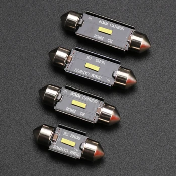 

5 pcs C5W C10W Led Bulb CSP Chips Canbus 31mm 36mm 39mm 41mm Car Festoon Light Interior Dome Reading Lights 6000K Pure White