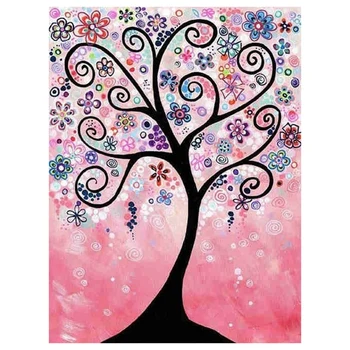 

Diamond Drawing Cartoon Tree Rhinestones Cross Stitch Kit Diamond Embroidery Needlework Hobby Crafts