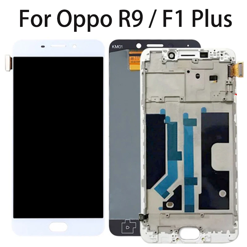 

5.5" AMOLED LCD For OPPO R9 R9m X9009 F1 Plus LCD Display Touch Screen with Frame Digitizer Sensor Assembly Replacement Parts