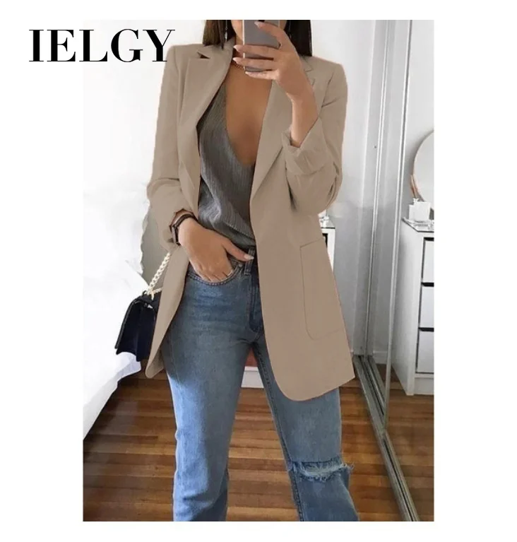IELGY Европа и Соединенные Штаты Взрывные Модели Женская куртка Мода с лацканами Тонкий Кардиган темперамент костюм женский