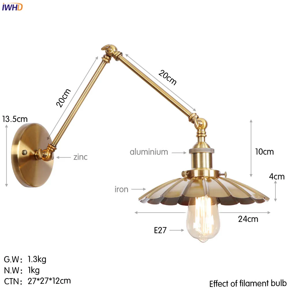 B0009L古铜色 尺寸图 钨丝 英文版 20+20cm