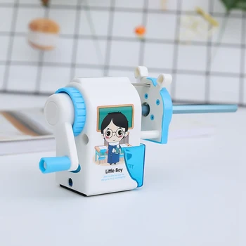 

1Pcs Hand Mechanical Pencil Sharpeners Cartoon Kid Print Pencils Sharpener School Supplies Promotional Gift