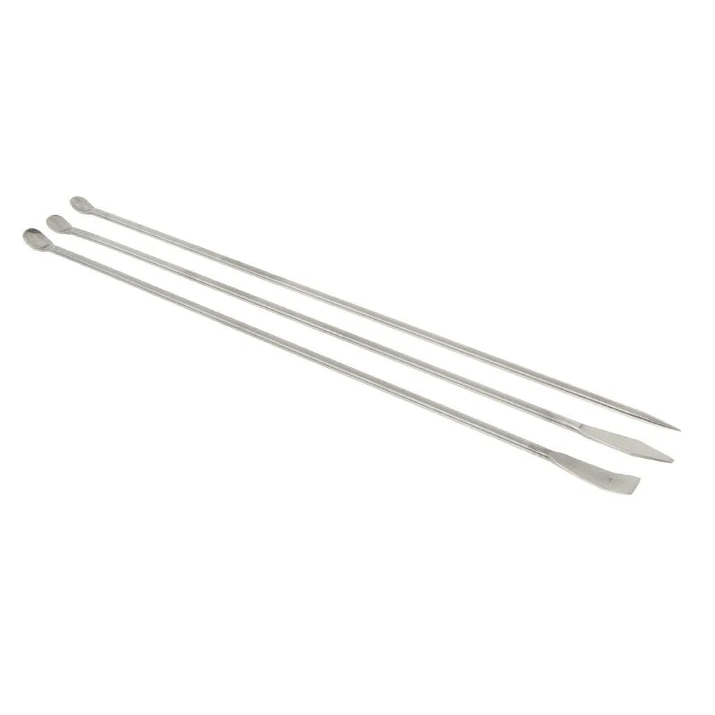 Lab Spoon Spatula 3PCS Stainless Steel For Lab Powder Measuring Sampling Mixing Scoop