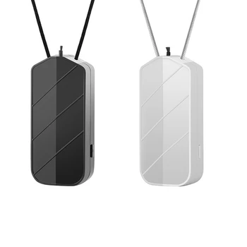 

2 Pack Personal Wearable Air Purifier Necklace Mini Portable Air Freshener Ionizer Negative Ion Generator with UV Light