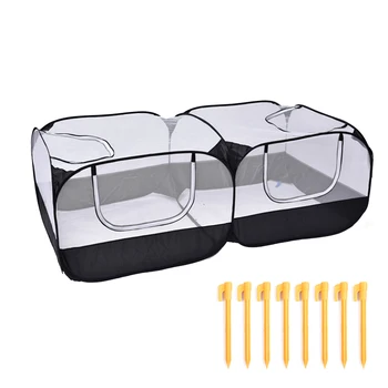 

Chicken Enclosure Home For Small Animals Large Goose Farm Pet Supplies Portable Ducks Easy Install Foldable Multifunction Rabbit