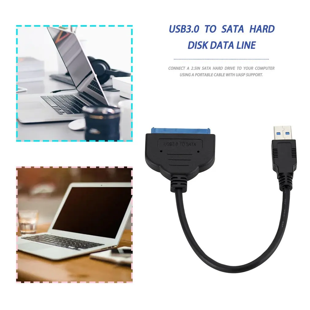 USB 3,0 до 2,5 дюйма SATA III 22 Pin Кабель-адаптер с UASP-SATA на USB 3,0 конвертер для внешнего SSD/HDD жесткого диска