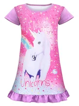 

Girls Anime Unicorn Christmas Party Princess Dresses Magician Cosplay Costume Children Rest Walk Casual Wear Baby Birthday Gifts