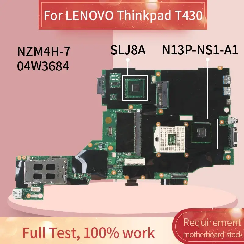 04w3684 placa principal para lenovo thinkpad t430 Placa-mãe para notebook - Imagem 2