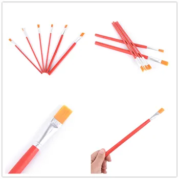 

6Pcs Artist Paint Brush Set Nylon Hair Hook line Brush Set for Oil Watercolor Acrylic