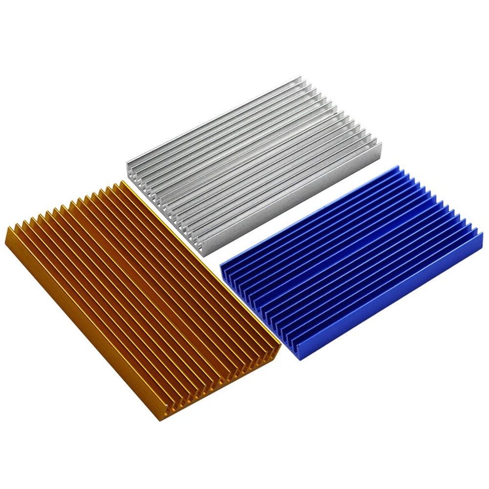 

Blue Aluminum Heat Sink Cooling Heatsink Chip Heat Spreader DIY Cooler Heat Sink Processor Power Transistor