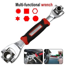 Clé universelle de réparation de voiture, clé 48 en 1, douille, fonctionne avec des boulons cannelés Torx 360 degrés, 6 points, meubles, clé de 250mm