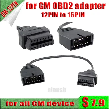 

For GM 12PIN to 16PIN cable Daewoo OBD OBD2 Adapter Connector