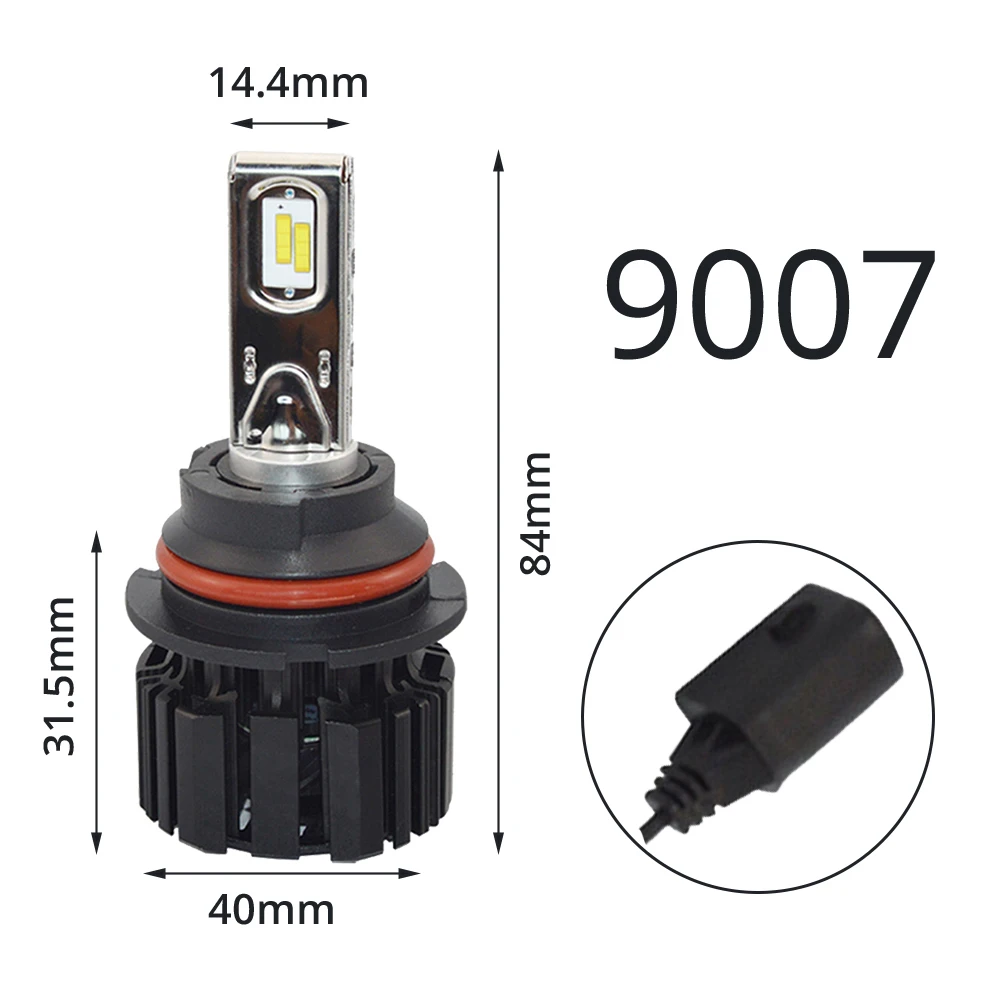 Hviero 2X H4 H7 9012 5202 H16 H8 100W 13600Lm IP67 Auto Led Front Bulb Automobile Headlamp Fog Light 6000K Car Lighting HID Xenon Light