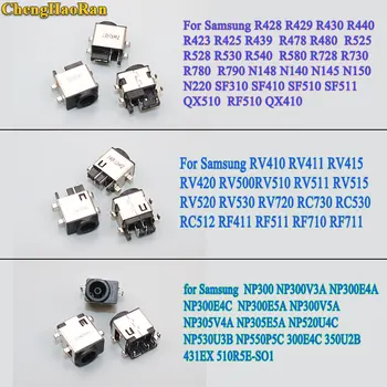 

ChengHaoRan 5pcs For Samsung NP NP300 NP305V4A NP300E4C NP300V3A N220 QX410 R480 RV511 RV515 RV520 RC512 DC Power jack connector