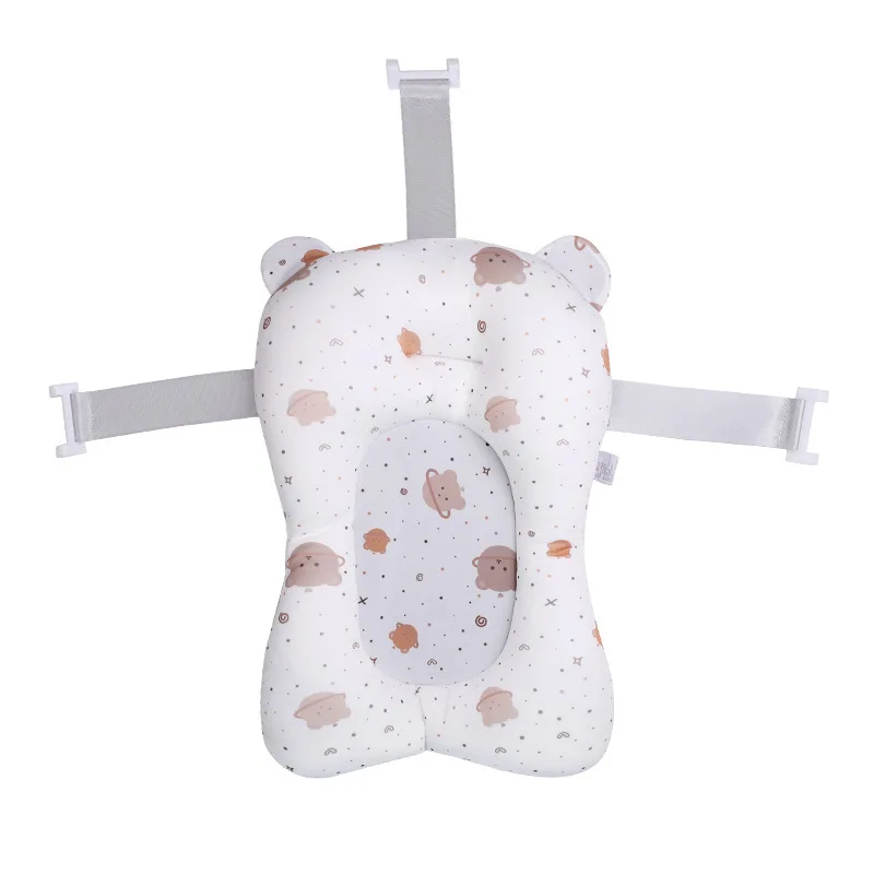 Baby Bath Seat Support Mat Foldable Tub Pad Chair Newborn Anti-Slip Soft Body Cushion